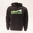 Load image into Gallery viewer, Waveslider Retro Adult Hoodie Black