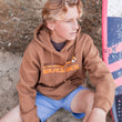 Load image into Gallery viewer, Waveslider Retro Adult Hoodie Brown