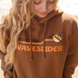 Load image into Gallery viewer, Waveslider Retro Adult Hoodie Brown