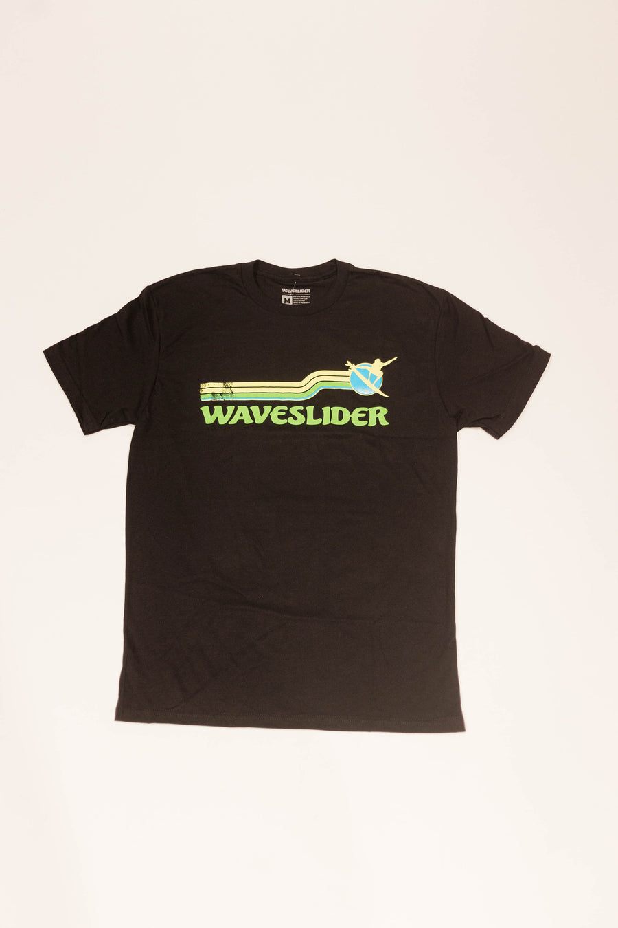 Waveslider Retro Adult T-Shirt Black